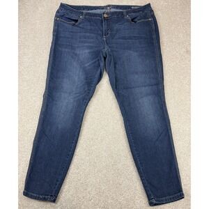 Melissa McCarthy Seven 7 Jeans Women's Plus Size 20 Legging Blue Denim Casual